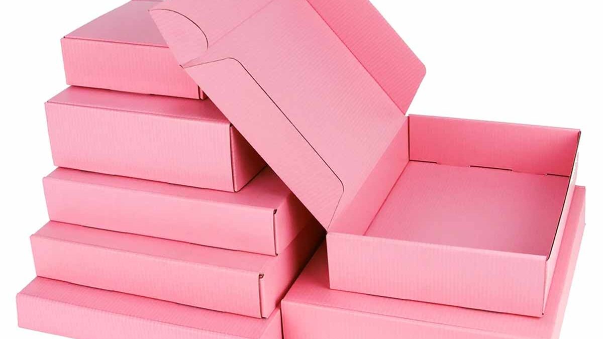 Buy Pink Cardboard Packaging & Boxes