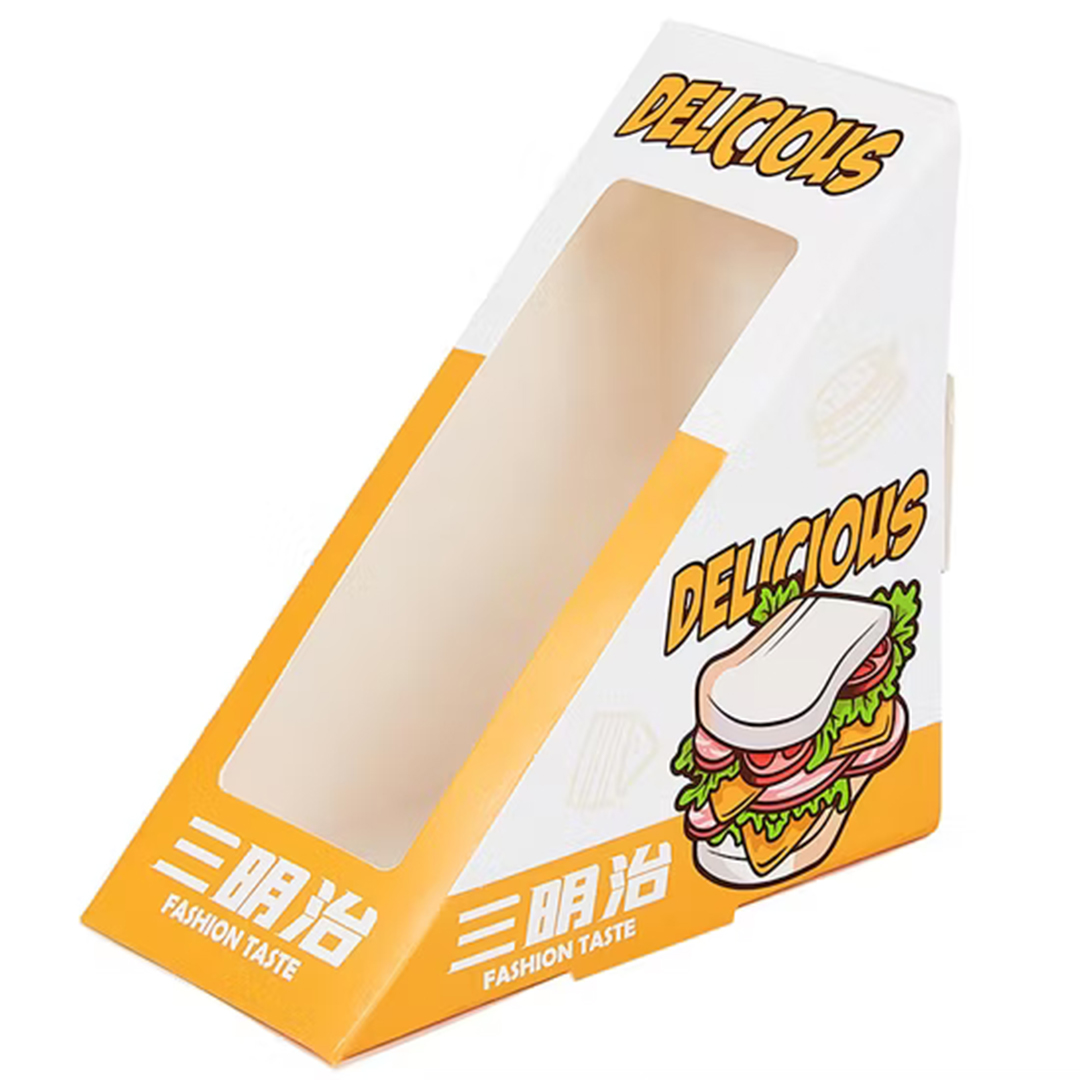 Cardboard Sandwich Wedge Box